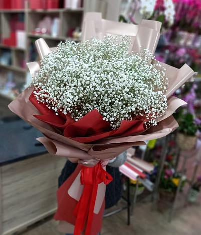 Букет цветов из: Гипсофила в Лешуконском